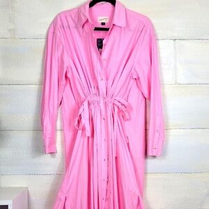 Universal Thread Bright Pink Long Sleeve Dress